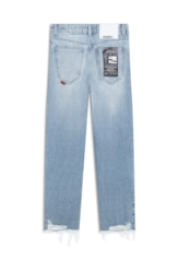 Calça Vintage Denim Baggy Destroyer 1805-Lav.Claro C/Vint.+pu