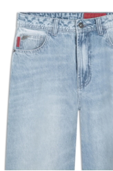 Calça Vintage Denim Baggy Destroyer 1805-Lav.Claro C/Vint.+pu