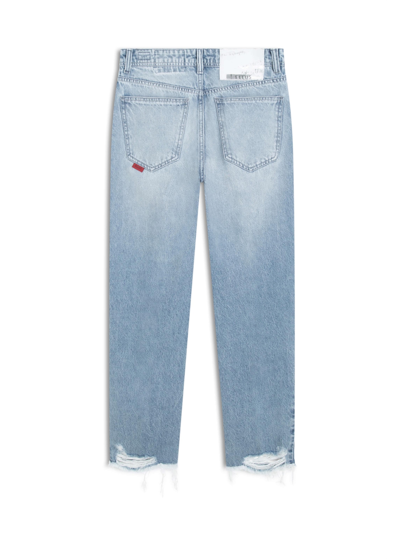 Calça Vintage Denim Baggy Destroyer 1805-Lav.Claro C/Vint.+pu