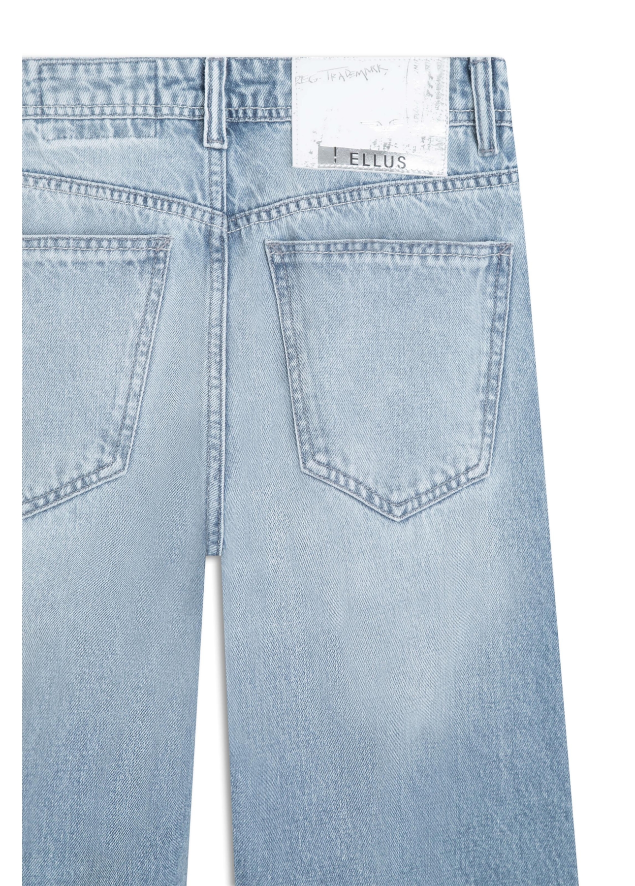 Calça Vintage Denim Baggy Destroyer 1805-Lav.Claro C/Vint.+pu