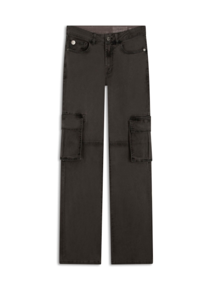 Calça Vintage Denim Color Cargo Castor