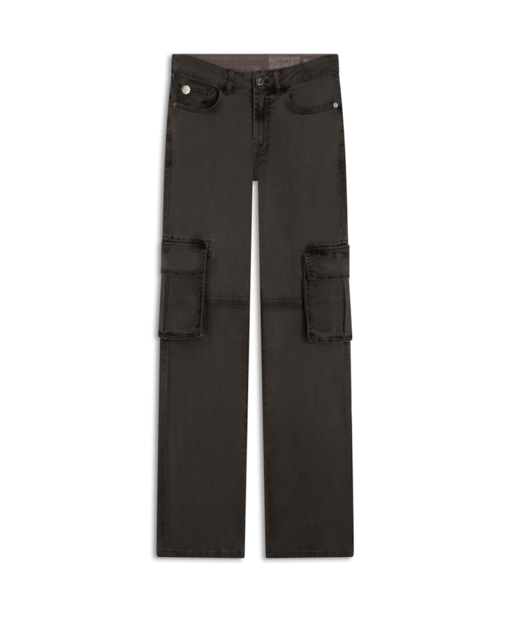 Calça Vintage Denim Color Cargo Castor