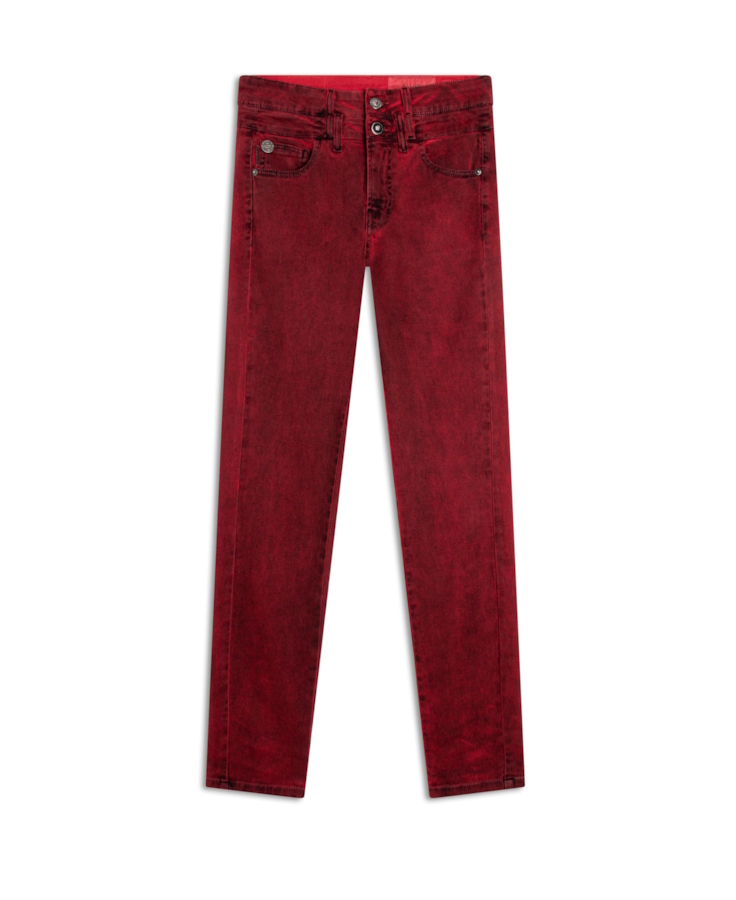 Calça Vintage Denim Color Cereja