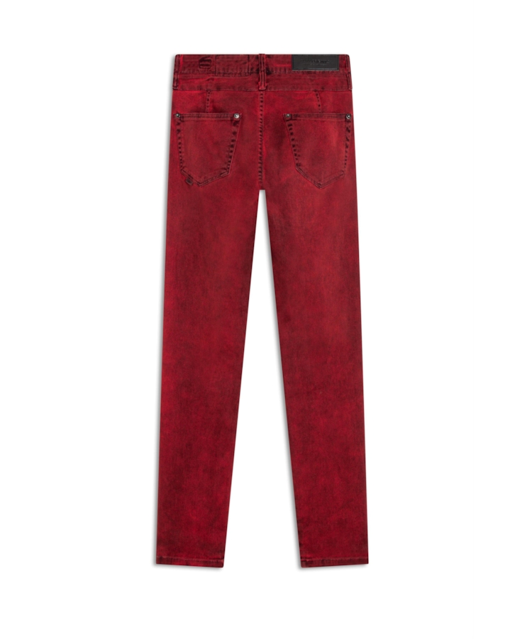 Calça Vintage Denim Color Cereja