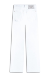 Calça Vintage Denim Color Flare 5 Pockets Branco