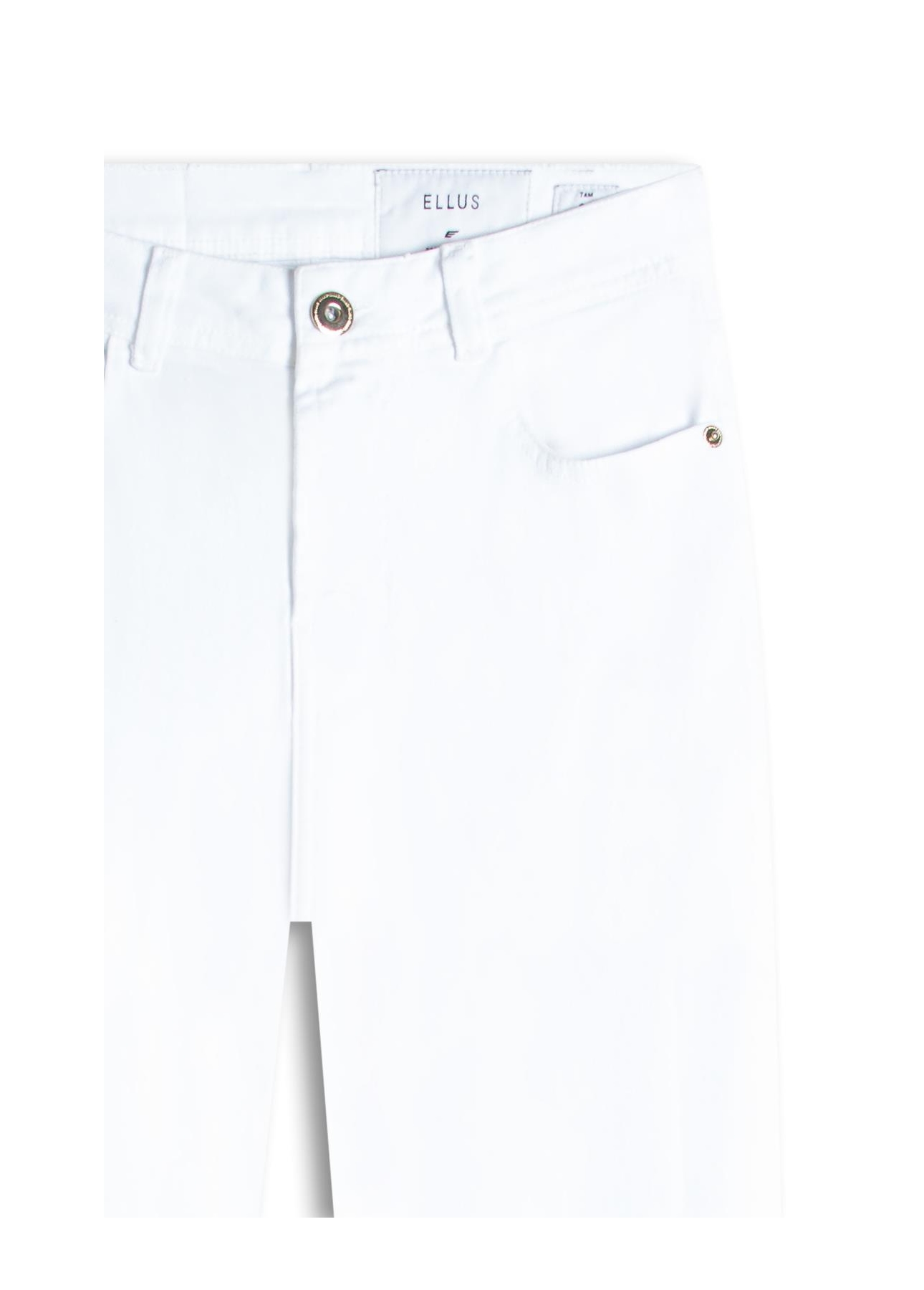Calça Vintage Denim Color Flare 5 Pockets Branco