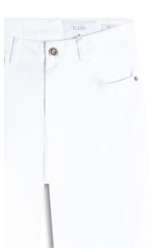 Calça Vintage Denim Color Flare 5 Pockets Branco