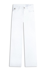 Calça Vintage Denim Color Flare 5 Pockets Branco