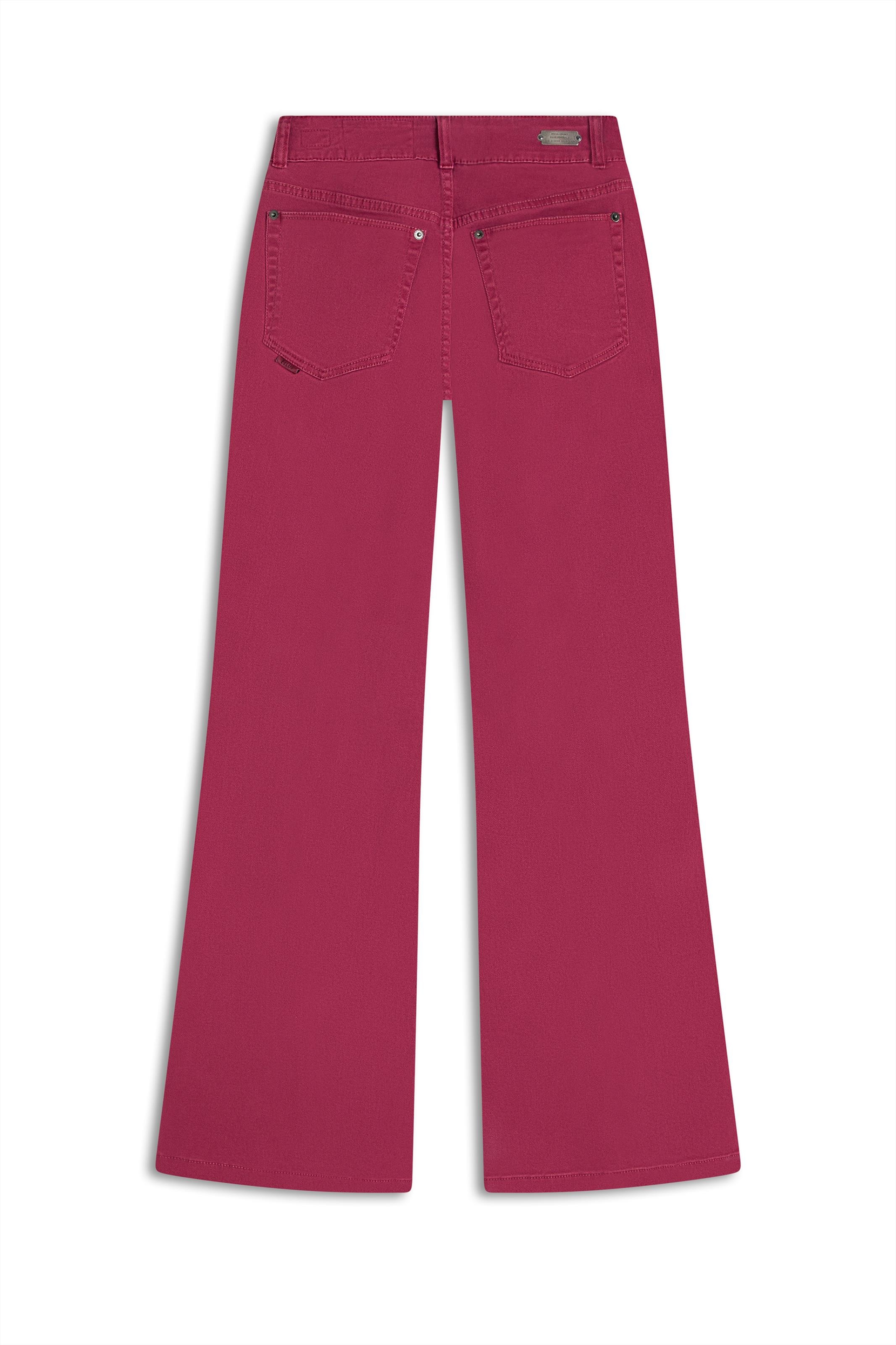 Calça Vintage Denim Color Flare Magenta