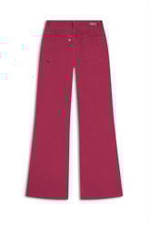 Calça Vintage Denim Color Flare Magenta