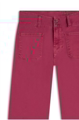 Calça Vintage Denim Color Flare Magenta