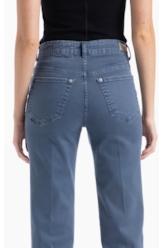 Calça Vintage Denim Color Gisele Azul Carbono