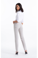 Calça Vintage Denim Color Gisele Reta 5 Pock Silver