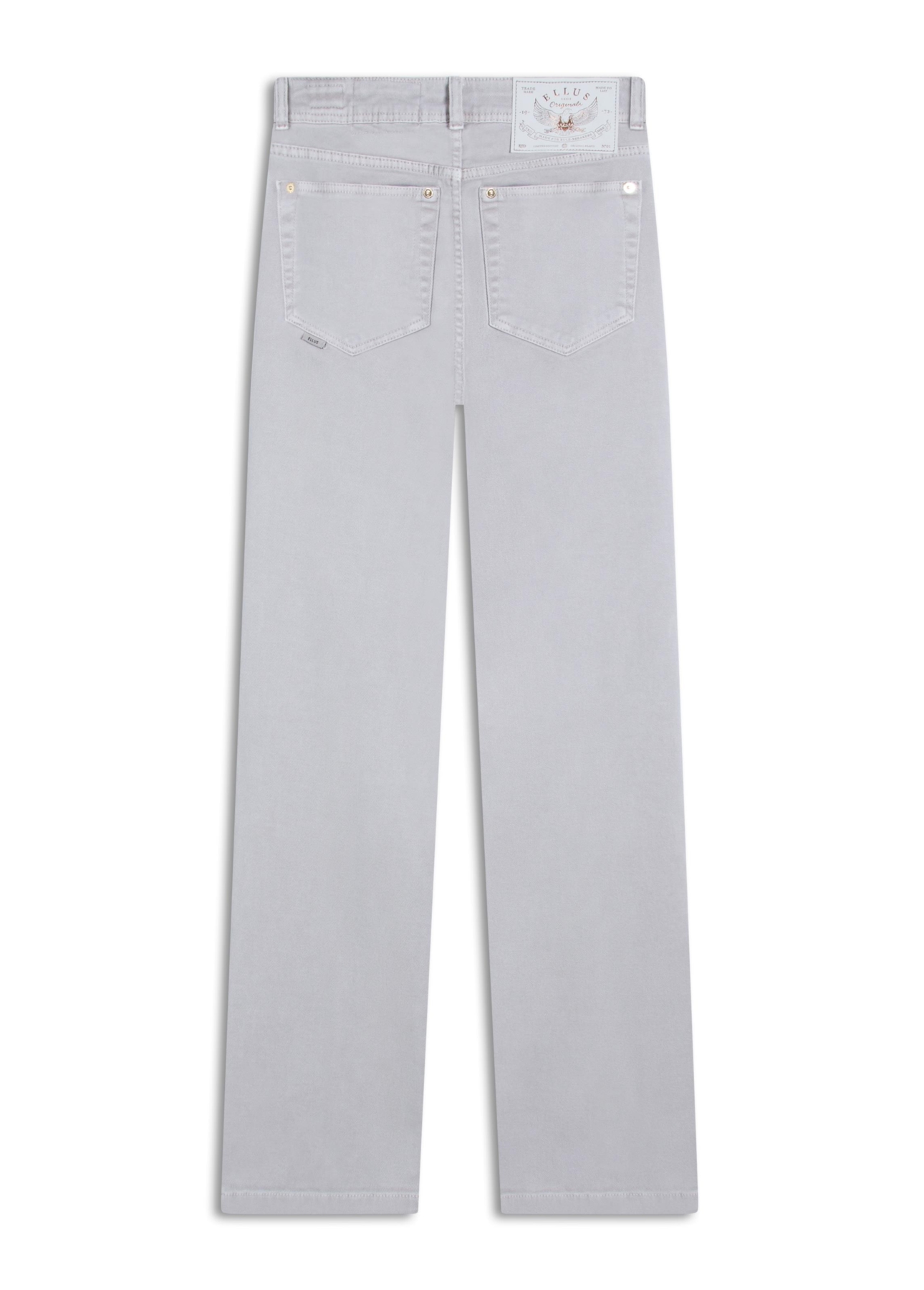 Calça Vintage Denim Color Gisele Reta 5 Pock Silver