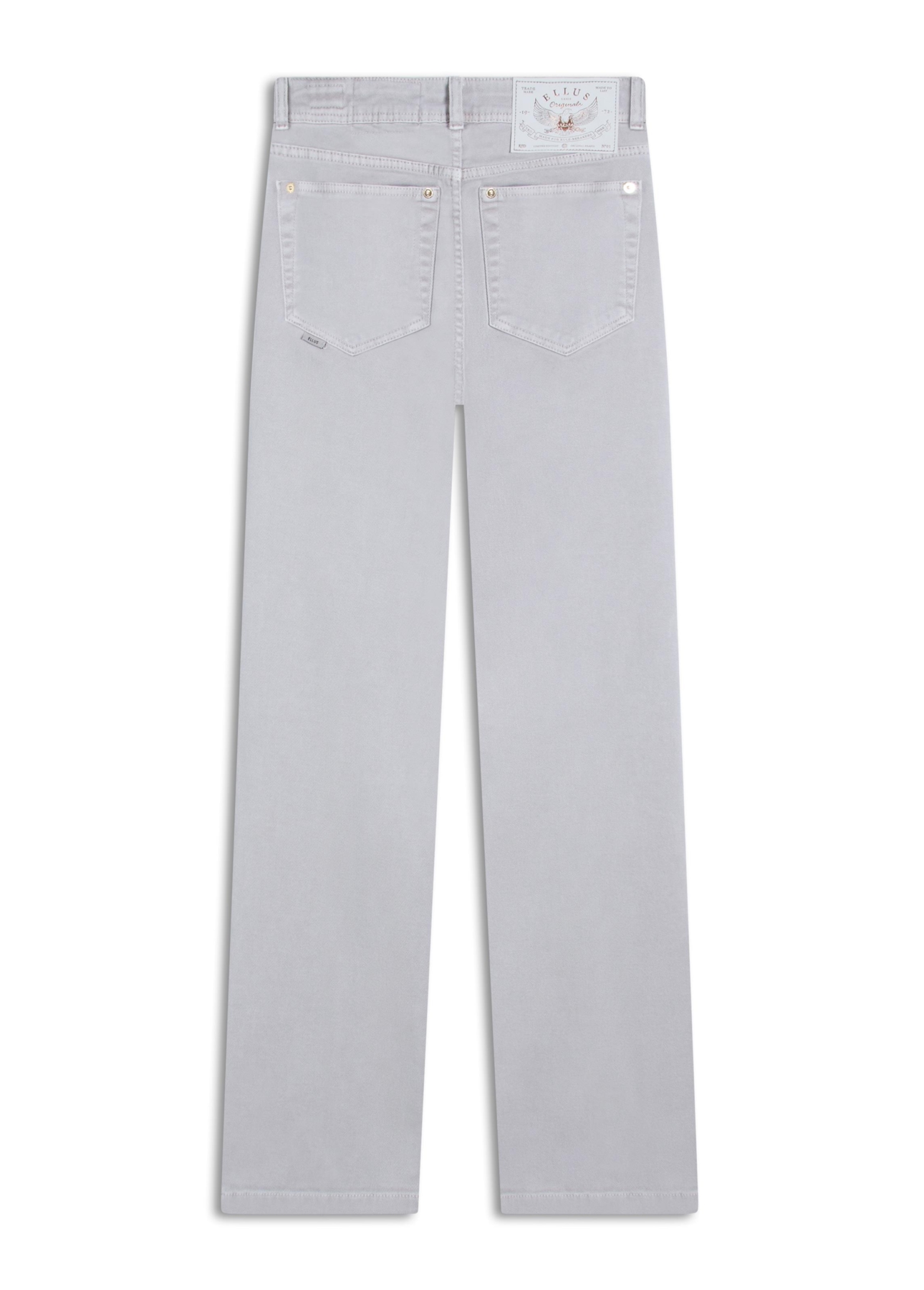 Calça Vintage Denim Color Gisele Reta 5 Pock Silver