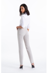 Calça Vintage Denim Color Gisele Reta 5 Pock Silver