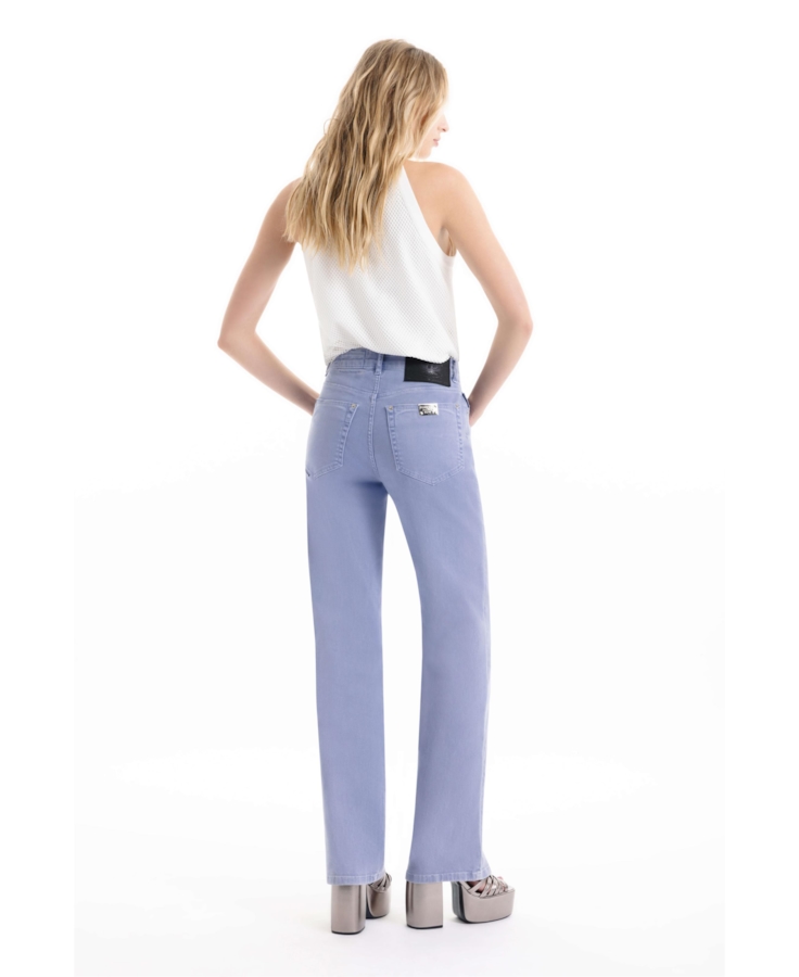 Calça Vintage Denim Color Patheph Azul Pervante