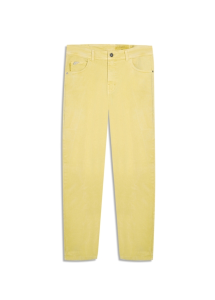 Calça Vintage Denim Color Recorte Citrus