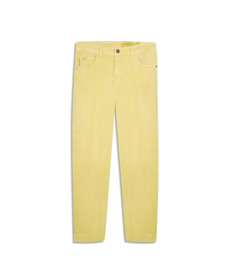 Calça Vintage Denim Color Recorte Citrus