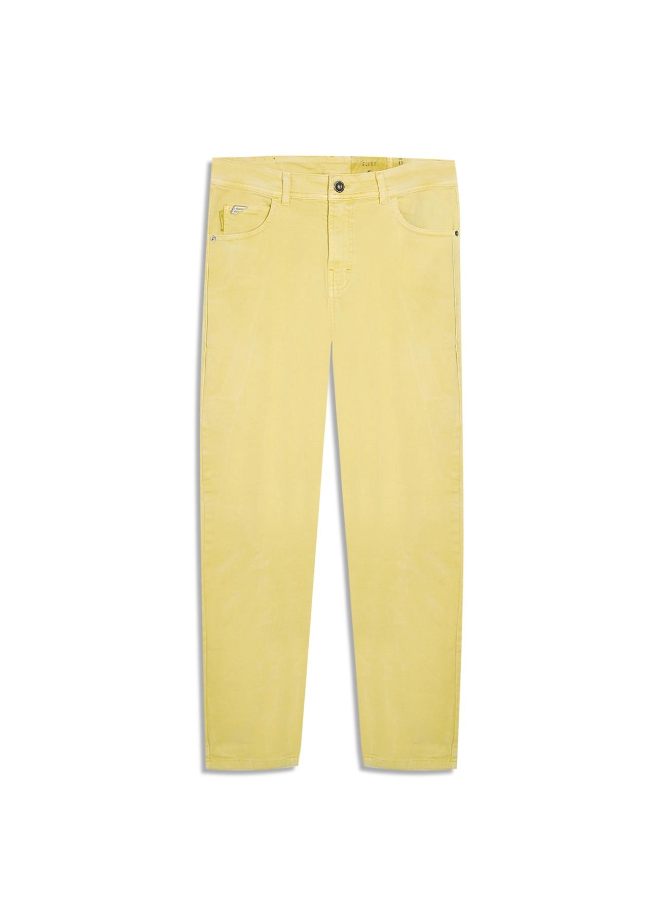 Calça Vintage Denim Color Recorte Citrus