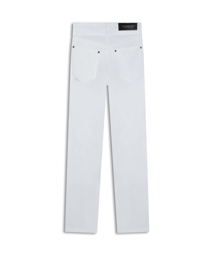 Calça Vintage Denim Color Reta Branco