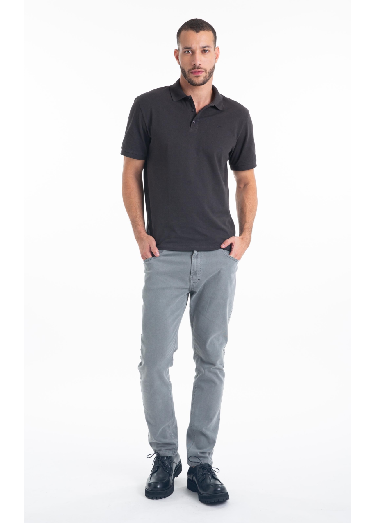 Calça Vintage Denim Color Skinny 5 Pockets Verde Oliva