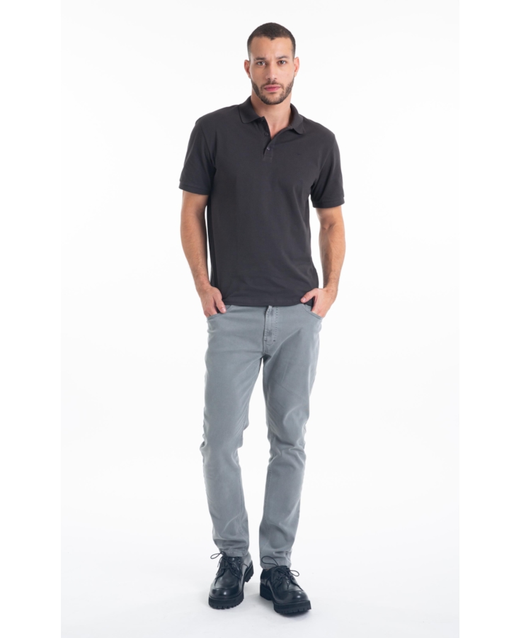 Calça Vintage Denim Color Skinny 5 Pockets Verde Oliva