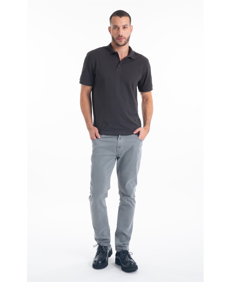 Calça Vintage Denim Color Skinny 5 Pockets Verde Oliva