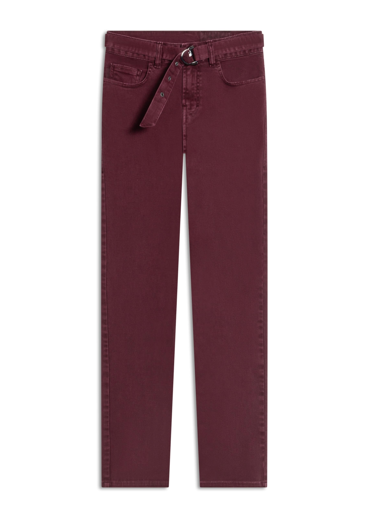 Calça Vintage Denim Color Skinny Bordeaux