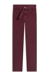 Calça Vintage Denim Color Skinny Bordeaux