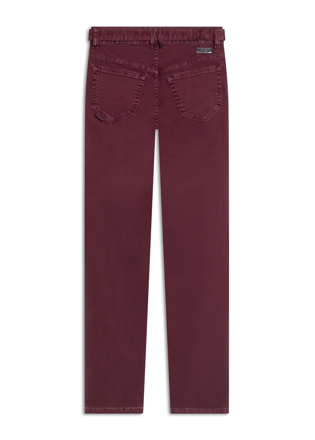 Calça Vintage Denim Color Skinny Bordeaux