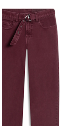 Calça Vintage Denim Color Skinny Bordeaux