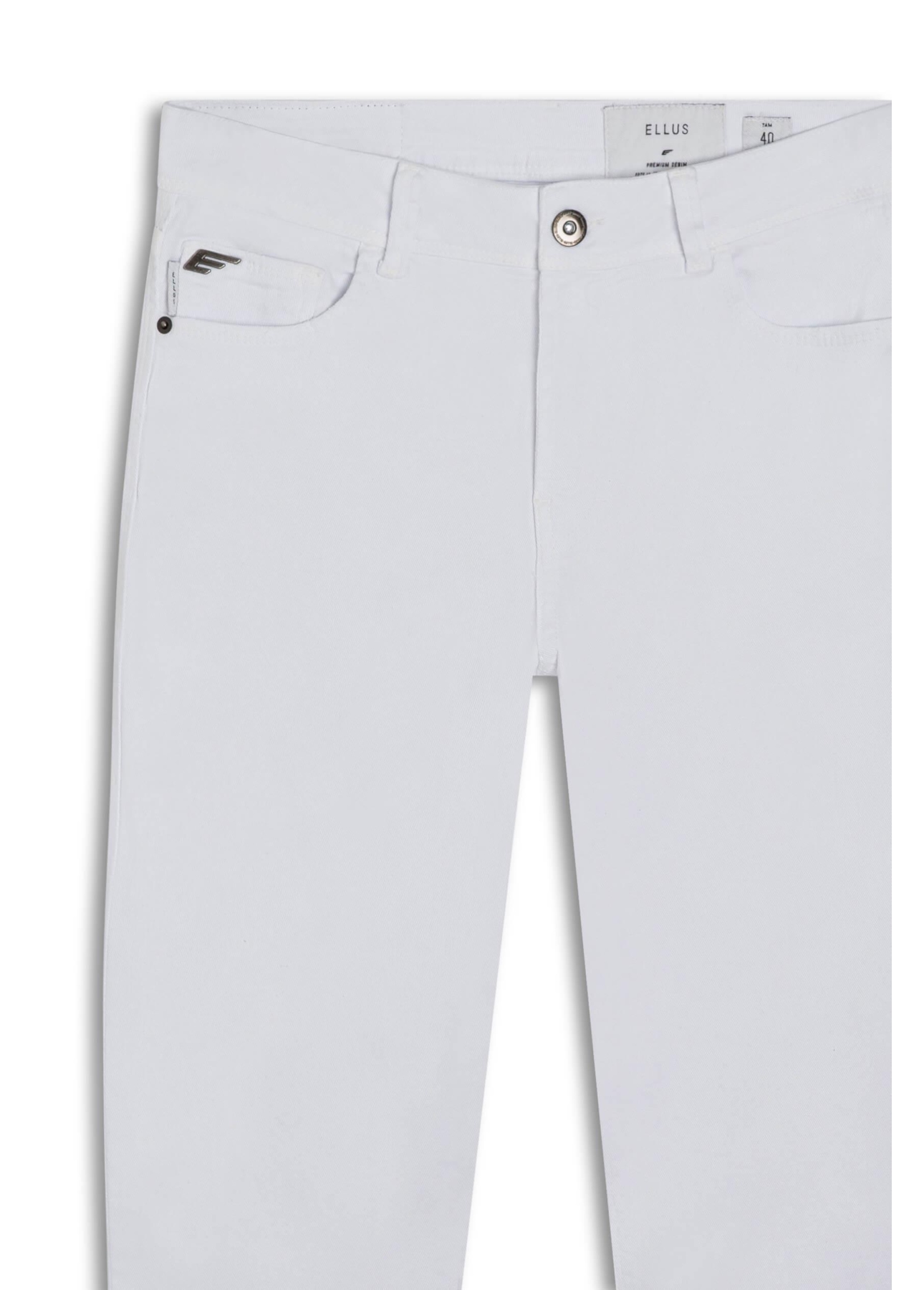 Calça Vintage Denim Color Skinny Branco
