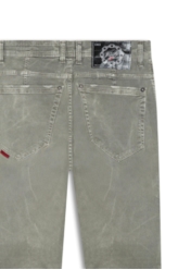 Calça Vintage Denim Color Skinny Charcoal
