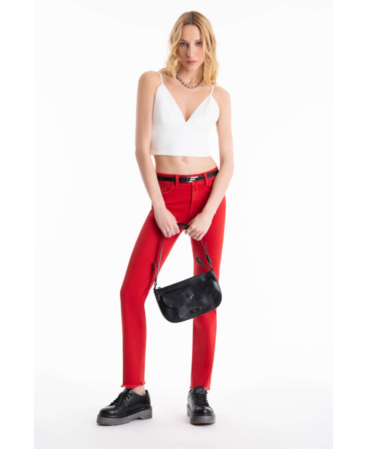 Calça Vintage Denim Color Skinny Rubi