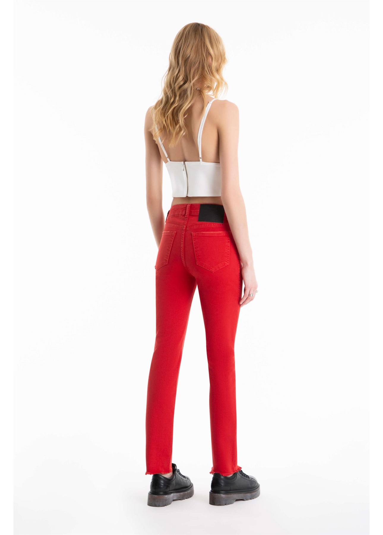 Calça Vintage Denim Color Skinny Rubi