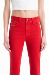 Calça Vintage Denim Color Skinny Rubi
