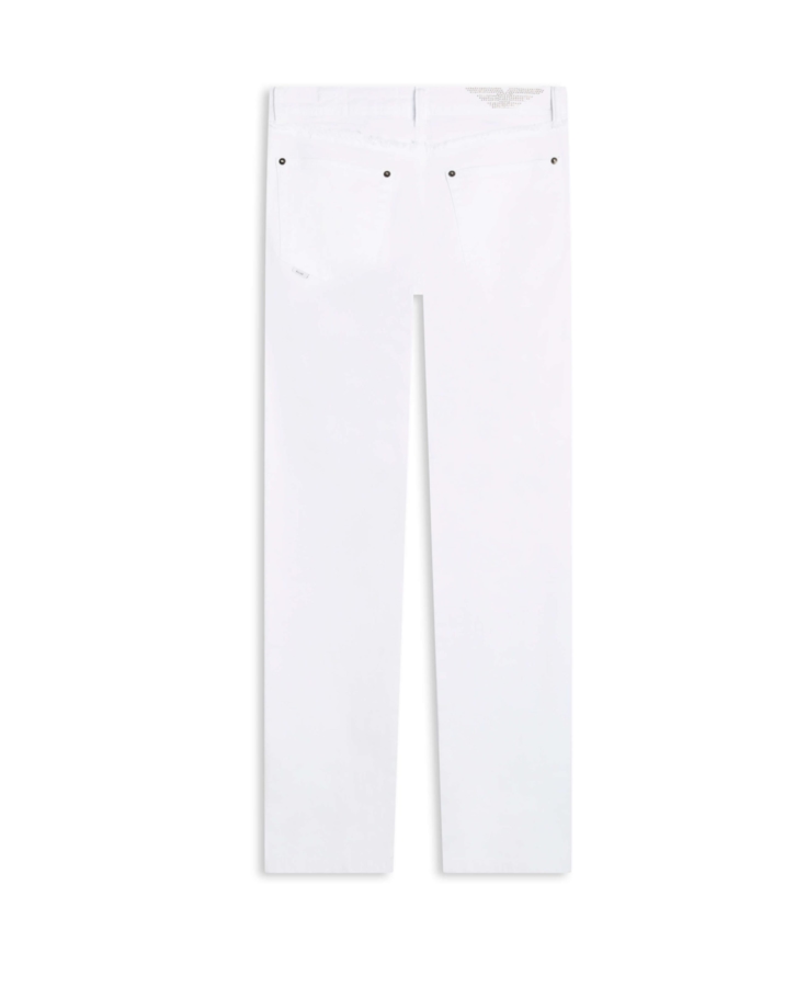 Calça Vintage Denim Color Slim Branco