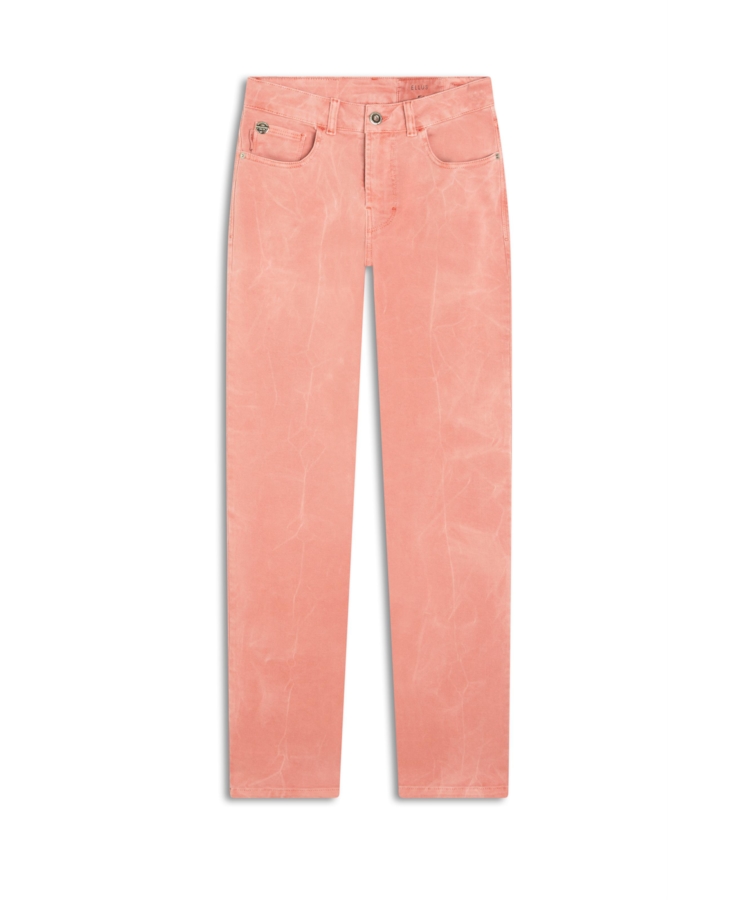 Calça Vintage Denim Color Slim Et. Zetex Rosa Dusty