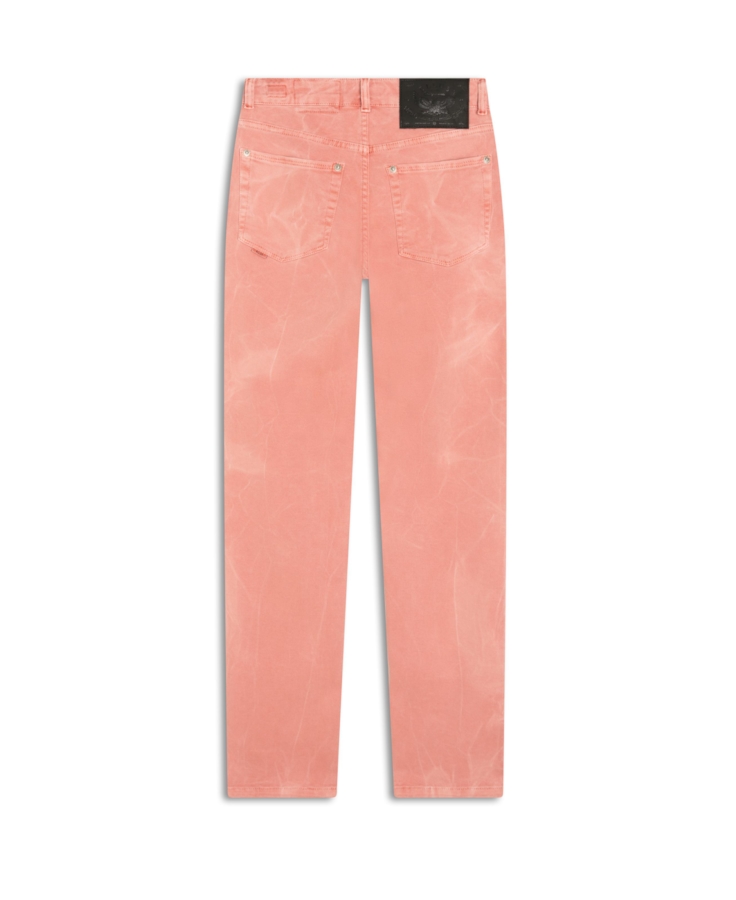 Calça Vintage Denim Color Slim Et. Zetex Rosa Dusty
