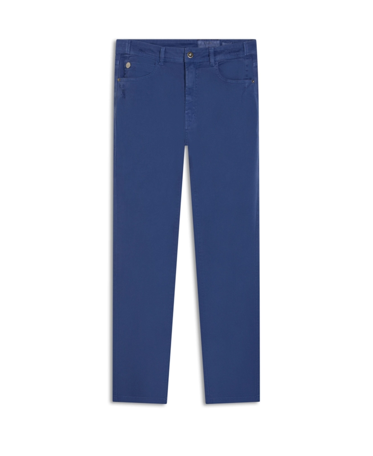 Calça Vintage Denim Color Slim Martingales Hortencia