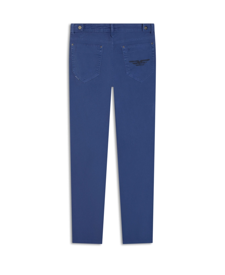 Calça Vintage Denim Color Slim Martingales Hortencia