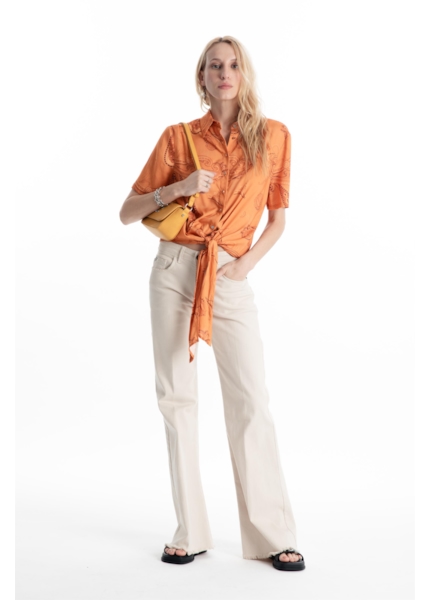 Calça Vintage Denim Color Super Flare Sandy