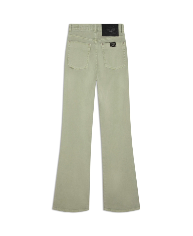 Calça Vintage Denim Color Verde Seco