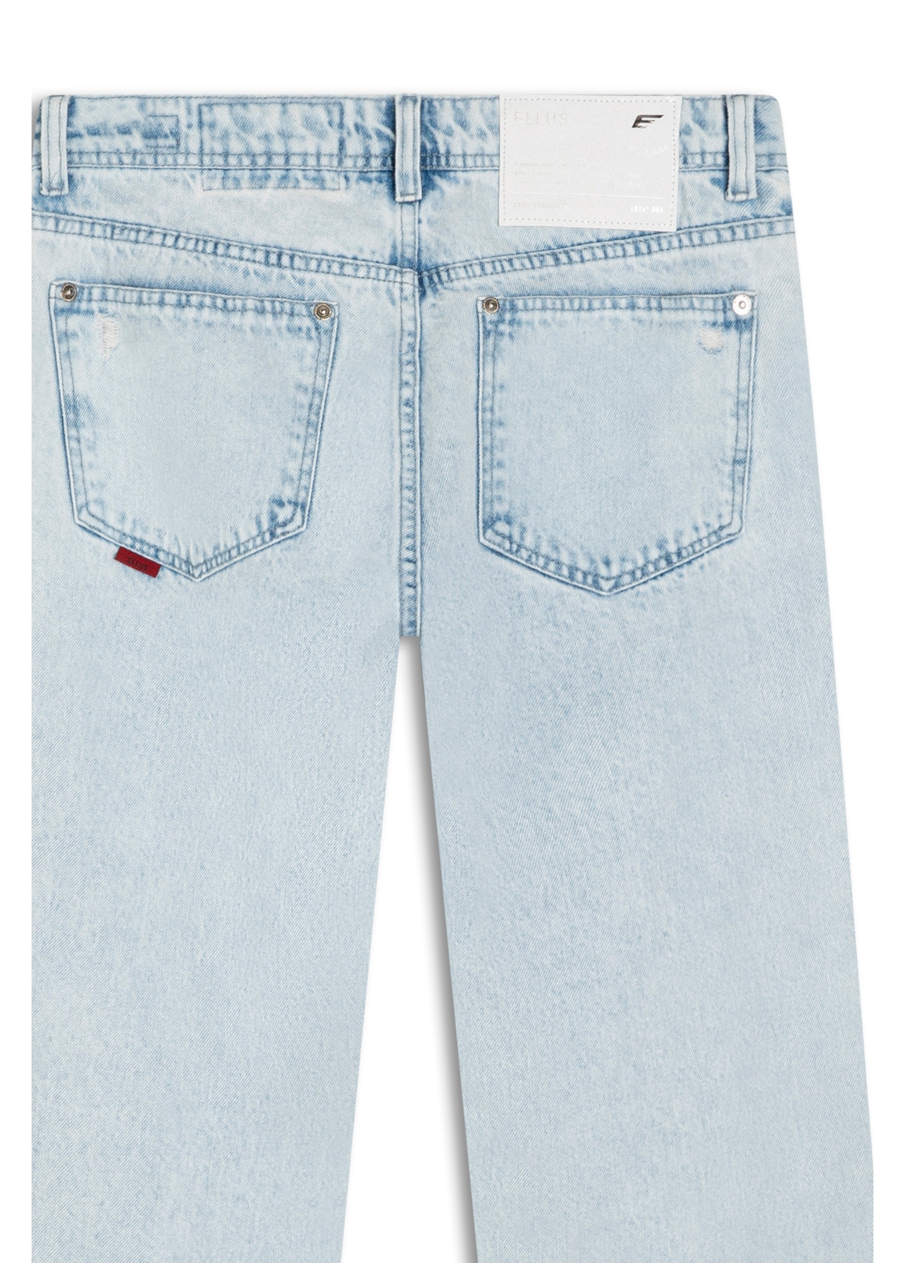 Calca Vintage Denim Low Rise Destroyer Lav.Delave C/Puidos
