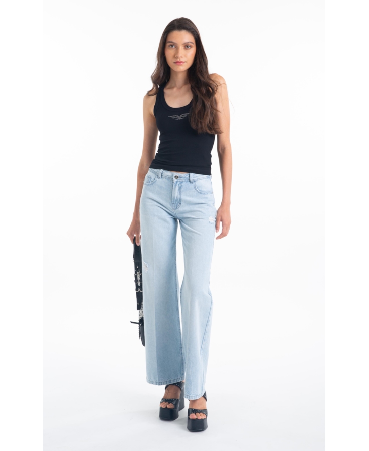 Calça Vintage Denim Patheph Lav.Claro