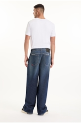 Calça Vintage Denim Wide Leg Lav. Escuro