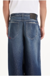 Calça Vintage Denim Wide Leg Lav. Escuro