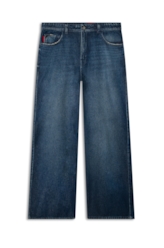 Calça Vintage Denim Wide Leg Lav. Escuro