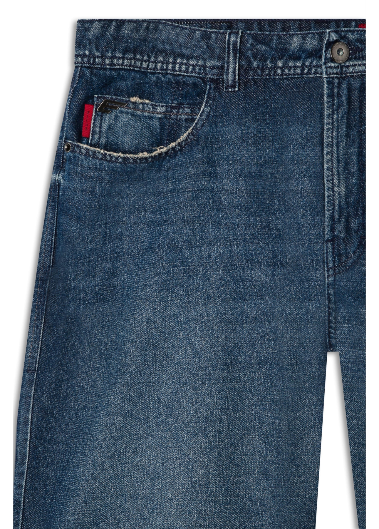 Calça Vintage Denim Wide Leg Lav. Escuro